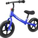 Elantrip Balance Bike, Lightweight Black Toddler Bike for 1-3 Year Old Boys, Birthday Gift Toys for 1-3 Year Old Boys and Girls, No Pedal Bikes for Kids with Adjustable Handlebar and seat (CF, Blue)