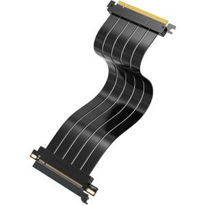 EZDIY-FAB PCIE Gen 4 16x Extreme Flexible, High Speed Riser Cable PCI Express 4.0 Port GPU Extension Card-Straight Connector [11.8in/30cm]
