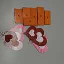 6 Pcs Valentine's Day Decor Wooden Heart Shaped Table Signs Farmhouse Wood Heart Table Decorations Sign Standing Wooden Tiered Tray Decoration for Valentine Day Ornaments(Classic)