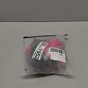 SOLY HUX Women's Plus Size Swimsuit Color Block Halter Criss Cross Bikini Sets Two Piece Bathing Suit (XX-Large Plus, Black and Hotpink)