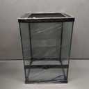 11 Gallon Reptile Glass Tank Vertical Terrarium 12"x12"x18" Habitat Enclosure with Front Openning Door and Top Screen Ventilation for Geckos, Snakes,Tree Frogs,Chameleon