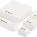 Leather Ring Box Jewelry Gift Box Ring Holder Storage Case for Proposal,Wedding,Mother's Day,Valentine's Day Gift (White)