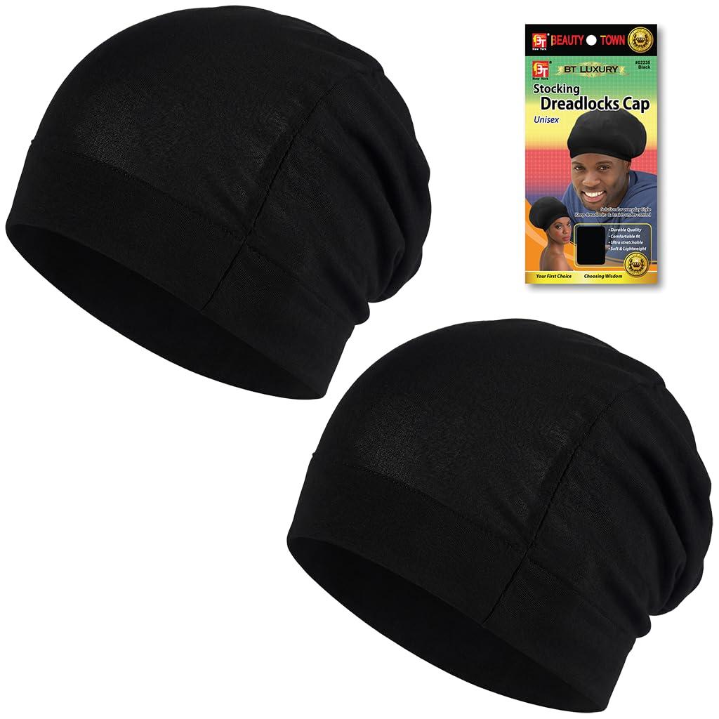 Beauty Town Stocking Dreadlocks Cap Black