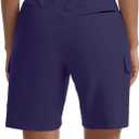 Women's Lightweight Hiking Shorts with Pockets Running Casual Cargo Shorts for Golf Travel Athletic Camping (Blue, XXL)