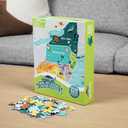 Geotoys Mid-Atlantic Region Jigsaw Puzzle - 250 Piece Puzzles for 8 Year Olds - Jigsaw Puzzles for Kids Ages 8-12 Years Old - Kids Puzzle Games with Colorful Landmarks