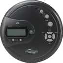 GPX PC332B Portable CD Player with Anti-Skip Protection, FM Radio and Stereo Earbuds - Black
