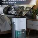 34 Pint Dehumidifier for Basement with Drain Hose & 0.66 Gallon Water Tank, Manual & Auto Drainage, Smart Quiet Dehumidifiers for Home with Auto Shut off, 24HR Timer