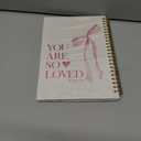 Bible Journal Notebook for Women Girls, Pink Bow Coquette Notebook, Christian Notebook for Women, Notebook for Bible Notes, Bible Journal Notebooks for Note Taking 