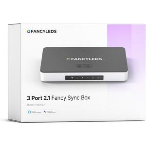 New RGBW 3 HDMI 2.1 Fancy Sync Box with 3 HDMI Ports, 4K 120Hz, HDR (for 56" to 65" TVs)