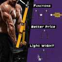 Tricep Rope Cable Attachment Adustable Length (24-54 Inch) ,Ideal Alternative for 27 36 48 Inch Long Tricep Ropes, Greater Range of Motion,Pull Down Rope Extension Straps Cable Crossover Accessories (Yellow)