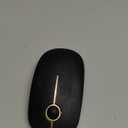 Unipows Wireless Mouse - 2.4G Slim Portable Computer Mouse with Nano Receiver, Less Noise Mobile Optical Mice for Notebook, PC, Laptop, Computer, Mac (Black and Gold)