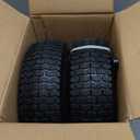 2-Pack of 13x5.00-6" Wheels,13" Pneumatic Tires,Steel Rim and 3/4" Axle Bore Hole(Bushing),3"-6 Centered Hub,for Riding Lawn Mower,Utility Wagon and MoreAll Purpose Utility Tire