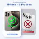 Compatible with iPhone 15 Pro Max Case 6.7'' with Magnetic Ring Stand [Military Drop Protection][Compatible with MagSafe] Shockproof 15 Pro Max Phone Case for Men Wowen,Pink