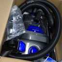 32Kpa 1600W Canister Vacuum Cleaner(Energy Class A), Cyclon Power, Dust Full Indicator, Double HEPA Filter, 3.7Qt Large Capacity, Lightweight Vac for Hard Floors, Carpets, Pet Hair, Blue