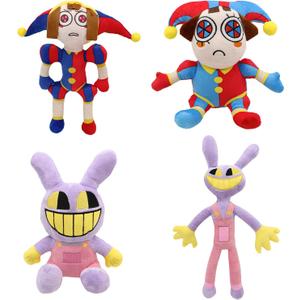 The Amazing Digital Circus Plush,4pcs Pomni Plushies Toy Gift, Cute Stuffed Figure Doll for Kids and Adults, Birthday Halloween Christmas Choice for Boys Girls
