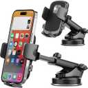 Car Phone Holder, Strong Suction Cup Vehicle Dashboard Smartphones Mount, Stable Silicone Clamp Extendable Automotive Cellphone Holder Accessories, Universal for SUV, Sedan, Truck