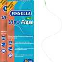 Dental Floss for Braces, Floss Threaders for Bridges and Implants, PTFE & PFAS Free Floss, 80 Pre-Cut Strands (Pack of 2)