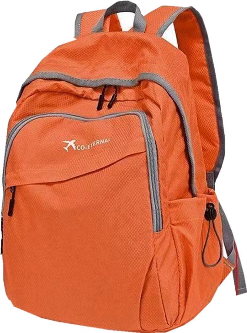 Geboldil Men's and women's leisure waterproof travel backpack, Orange