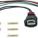 Cooling Fan Radiator Control Relay Module Connector Pigtail Wiring Harness Plug Fit Ford F-150 Focus Fusion Mustang Escape Taurus Lincoln MKZ MKX Mercury Milan Replace# 9U2Z14S411LB WPT-1361