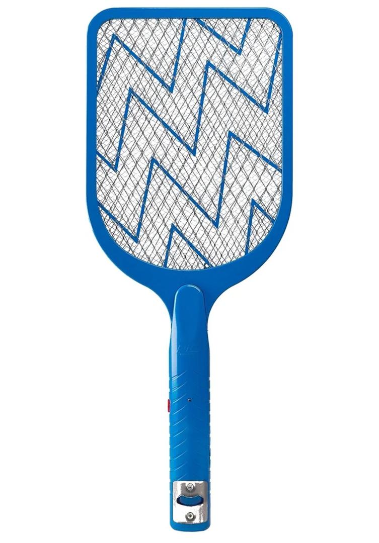 PIC Mega Bug Zapper Racket, 800 Volt Electrical Grid, Handheld Outdoor & Indoor Bug Zapper, Battery Operated, Kills Bugs on Contact