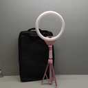 UBeesize 12'' Selfie Ring Light with 62’’ Tripod Stand for Video Recording, Live Streaming(YouTube, Instagram, TIKTok), Compatible with Phones, Cameras and Webcams Pink