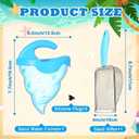 Sand Toy, Sand Water Funnel with No Partition, Silicone Plug & 10 Mesh Sand Sifter, Sensory Outdoor Sand and Water Mixing Toy for Toddlers 3+