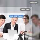 2.7K Small Cam Security Camera, 64 GB Portable Camera Pen, Mini Cam Pen (Glossy Black)