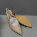 gihubafuil Womens Slingback Kitten Heels Closed Pointed Toe Wedding Party Dress Pumps Shoes (8.5, Nude)
