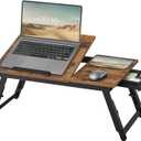 SONGMICS Bamboo MDF Height Adjustable Laptop Table for Bed, 55 x 34.9 cm
Bamboo Collection LLD105B01 Laptop Stand Breakfast Tray Folding Legs with Drawer for Laptops up to 15.6 Inches