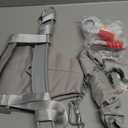 FUNLIO Baby Jumper with a Ceiling Hook for 6-24 Months, Baby Door Jumper for Indoor/Outdoor Play, Infant Jumper Doorway with Adjustable Chain, Easy to Assemble & Store (with a Ceiling Hook)- Grey