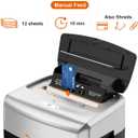 Bonsaii 120-Sheet Autofeed Micro-Cut 30-Min Run Heavy Duty Paper Shredder