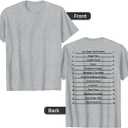 Track Your Long Natural Hair - Length Check Hair Backprint T-Shirt (Small)