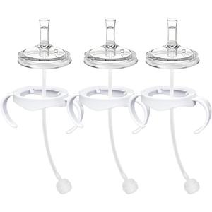 Sippy Cup Conversion Kit Compatible with Philips Avent Natural Baby Bottles, Soft Straw top and Weighted Ball Sippy Cup Transition Kit with Handles, 8m+ Pack of 3 Sippy Cup Conversion Kit Compatible with Philips Avent Natural Baby Bottles, Soft Straw top and Weighted Ball Sippy Cup Transition Kit with Handles, 8m+ Pack of 3