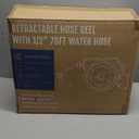 Giraffe Tools Hose Reel 1/2 78 ft, Heavy Duty Retractable Garden Hose Reel with Any Length Lock, Slow Return System, Wall Mounted and 180 Deg Swivel Bracket