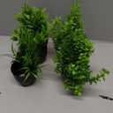 Der Rose Fake Plants 4 Packs Artificial Plants Small Faux Plants Black Bathroom Accessories for Halloween Bathroom Home Kitchen Coffee Table Office Desk Decor Indoor
