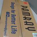 Pamray 32 Inch Small Computer Desk with Monitor Stand, Simple Office Desk with Headphone Hook for Small Spaces, Kids Study Writing Table for Bedroom, White