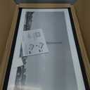 upsimples 12x24 Picture Frame, Display Pictures 10x20 with Mat or 12 x 24 Without, Wall Hanging Poster Frames, Black, 1 Pack
