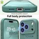 LOVE 3000 Designed for iPhone 17 Pro Case, Premium Silicone [Compatible with Magsafe][Soft Anti-Scratch Microfiber Lining] Shockproof Protective Phone Case for Men Women 6.3", Pine Green