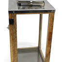 HD Designs Metal & Wood Lantern, 16 In  