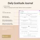 Gratitude Journal for Women & Men Daily Mindfulness Journal with Positivity Tracker, Happiness Exercises, and Guided Reflective Writing Self-Care Journal for Personal Growth (Pink)