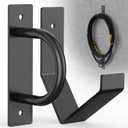 Battle Rope Wall Mount Kit - Set with 1 Battle Rope Wall Anchor and 1 Storage Hook for 30-50 Feet,1"-2.5" Battle Ropes - Heavy Duty Steel Battle Rope Anchor Wall Mount Kit-Battle Rope Rack Attachment