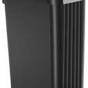 iTouchless 13.2 Gallon SoftStep Pet Waste Bin with AbsorbX Odor Filter, Slow-Close Step Pedal, 50 Liter Large Capacity, Indoor & Outdoor, Matte Black