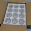 Clear Glass Taper Candle Holders Set of 12, Small Tapered Candlestick Holders in Bulk, Modern Short Candle Sticks for Dining Table Centerpiece Wedding Christmas Party & Holiday Decorations