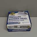 High Pressure Shower Head - Anti-Clogging Silicone Nozzles 2.5 GPM Removable Restrictor - Easy to Clean and Install - Includes Plumbers Tape - 6 inch - (Brushed Nickel 2.5GPM)