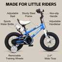Glerc Rover Kids Bike, 12-18 Inch Boys Bike for 2-9 Years Old Children, Kids Bicycle with Water Bottle & Basket & Training Wheels, Multiple Colors