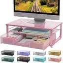 gianotter Computer Monitor Stand Riser with Drawer