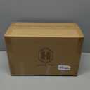 Rattan Decorative Box with Lid, Rectangular Woven with Glass for Display, Set of 2 Wicker for Decor