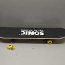 Voyager Skateboard with Printed Graphic Grip Tape - Great for Kids and Teens, Cruiser Skateboard with ABEC 5 Bearings, Durable Deck, Smooth Wheels, Sonic