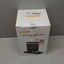 oneisall Automatic Cat Feeder with 5G WiFi, Automatic Cat Food Dispenser for 2 Cats Small Pets, 20 Cups/5L Timed Dry Food Dispenser with APP Control (Black)