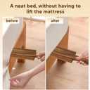 Acacia Wood Mattress Lifter Tool for Changing Sheets, Easy Lever-Action Lift & Comfort Grip, Sturdy Wooden Design for Seniors, Caregivers, Housekeepers, Daily Bed Making & Sheet Tucking